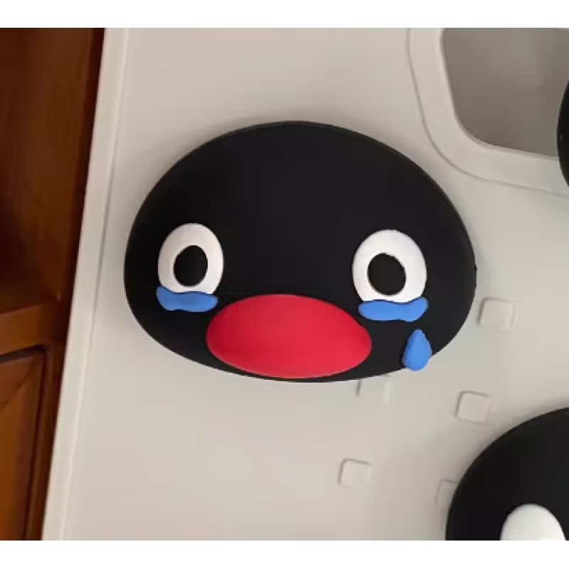 霜魄pingu企鹅冰箱贴个性创意可爱立体磁贴卫生间卡通挂钩家居装饰架
