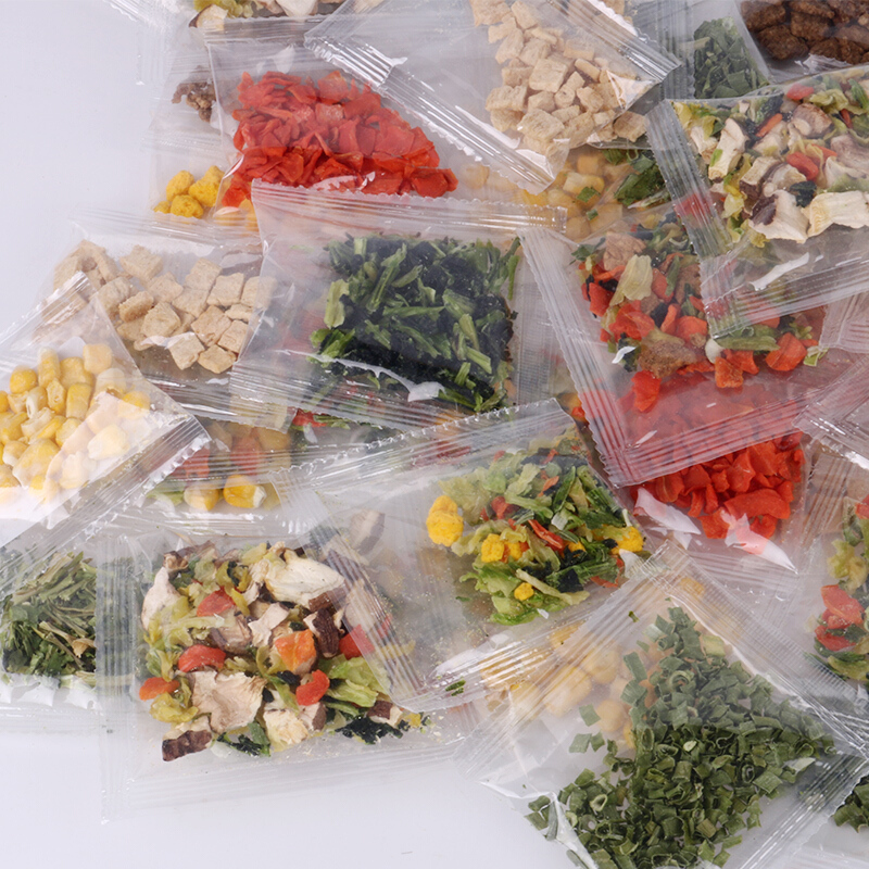 虎钢馋脱水蔬菜干货小包装蔬菜包牛肉鸡肉方便面蔬菜调味包64包