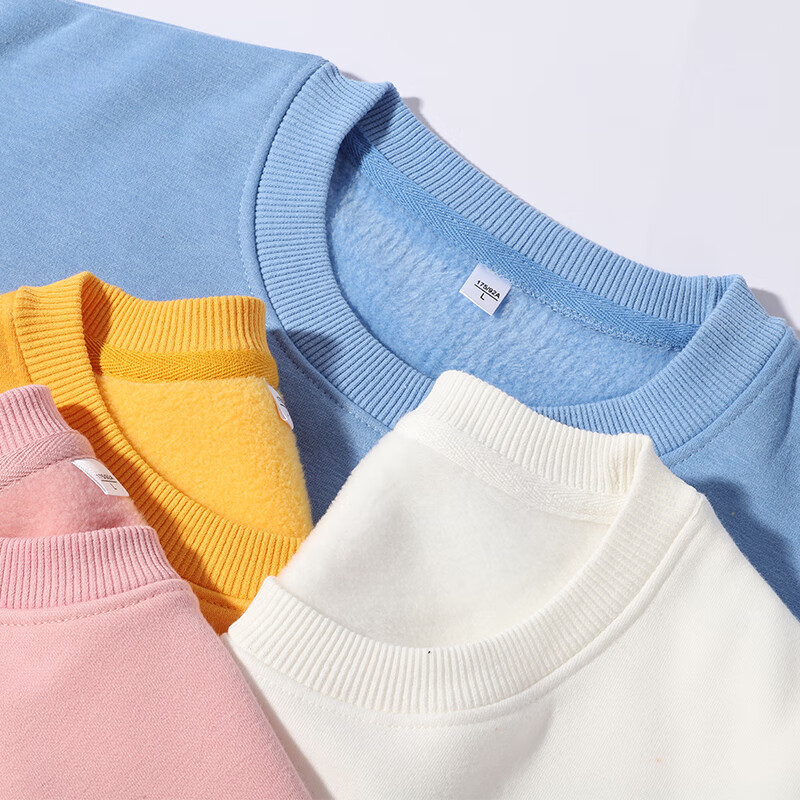 NASAR-FARM 加绒加厚圆领卫衣男春秋季新款卫衣男士国潮棉质套头休闲打底衫 加绒加厚-01-灰色 2XL (145-165斤)