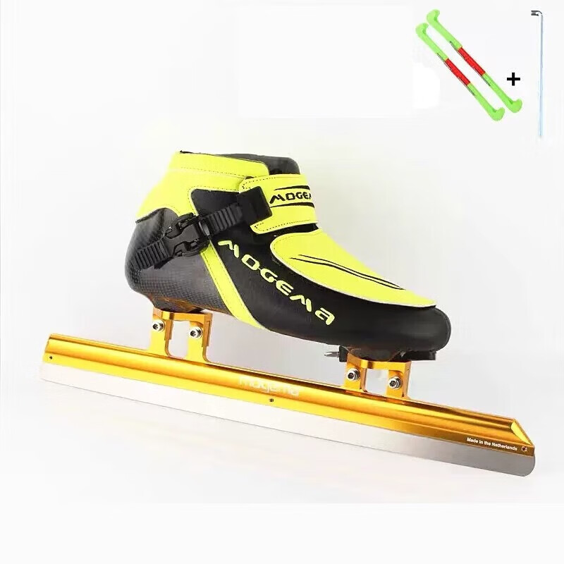 mogema 中级短道 大道滑刀鞋双金属刃冰刀鞋定位脱位刀成人男女速滑