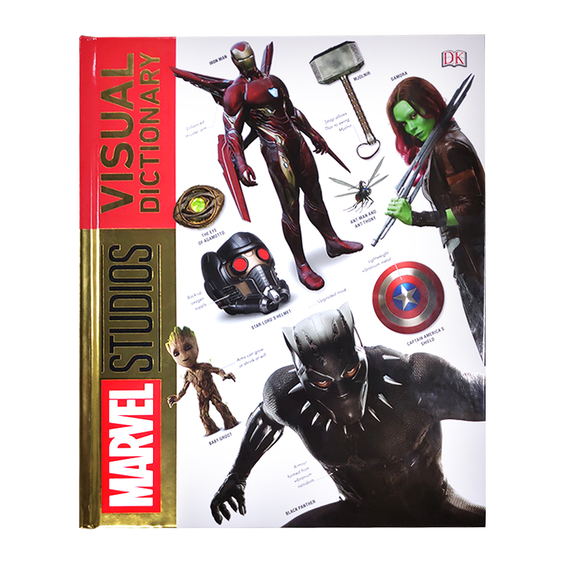 现货 英文原版 Marvel Studios Visual Dictionary DK漫威视觉图解字典 漫威工作室10周年 影视辞典 复联 斯坦李