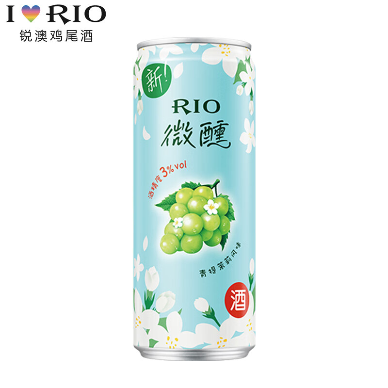 锐澳微醺青提茉莉风味鸡尾酒330ml 罐装 1罐