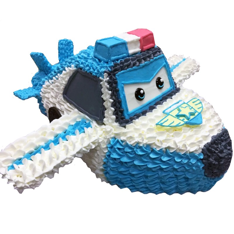 全国同城配送当日送达卡通网红儿童汽车蛋糕上海北京成都 包警长蛋糕