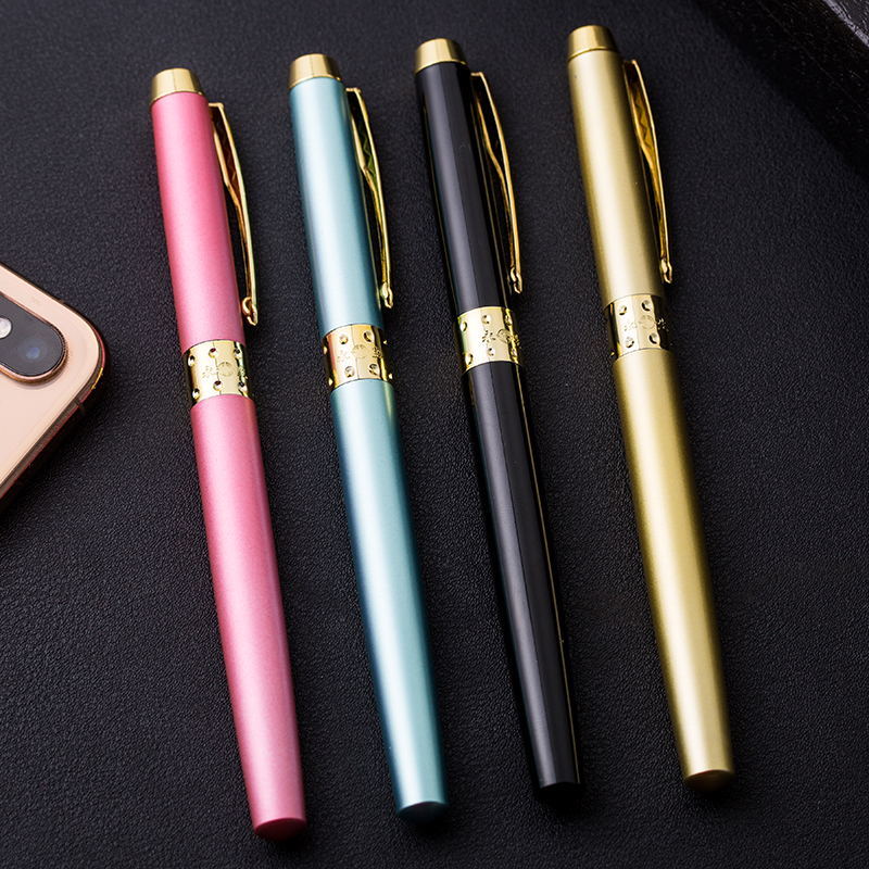 【现货现发】钢笔中小学男女学生书法练字用成人办公礼盒套装 雅典白 单支钢笔