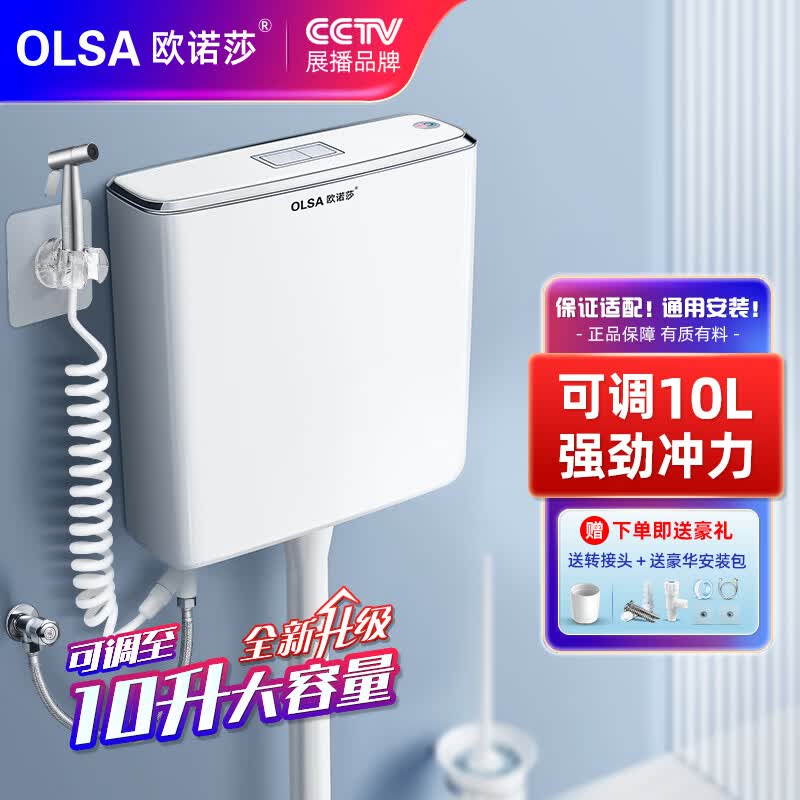 欧诺莎（Olsa） 欧诺莎家用蹲便器水箱可调10L大冲力冲水箱卫生间厕所马桶水箱 喷枪装【安装4件套+不锈钢喷枪】属于什么档次？