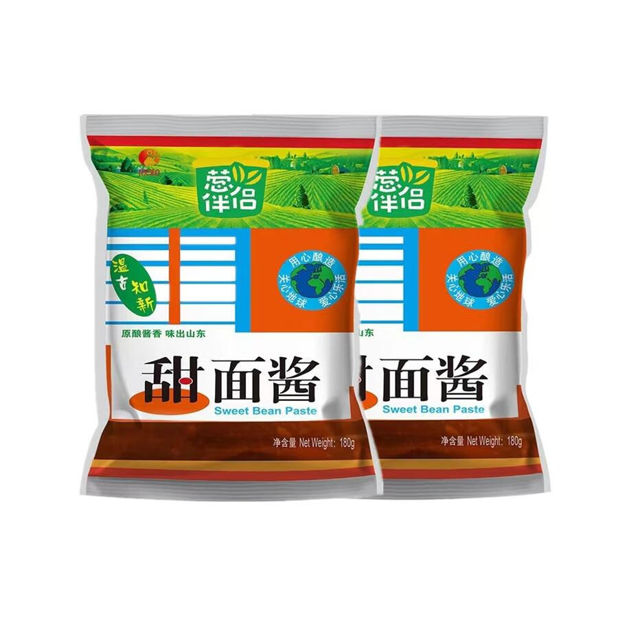 欣和葱伴侣甜面酱家用煎饼手抓饼炸酱面烤鸭 欣和葱伴侣甜面酱180g*5