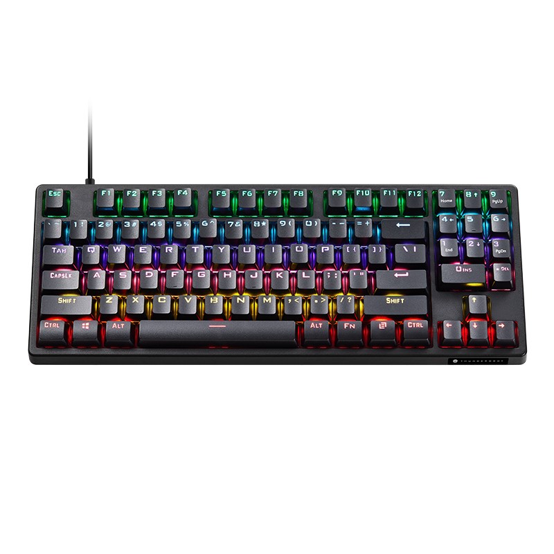 雷神有线游戏机械键盘红轴KG3089R幻彩版这款键盘的0键感觉和其他键有什么不同嘛？