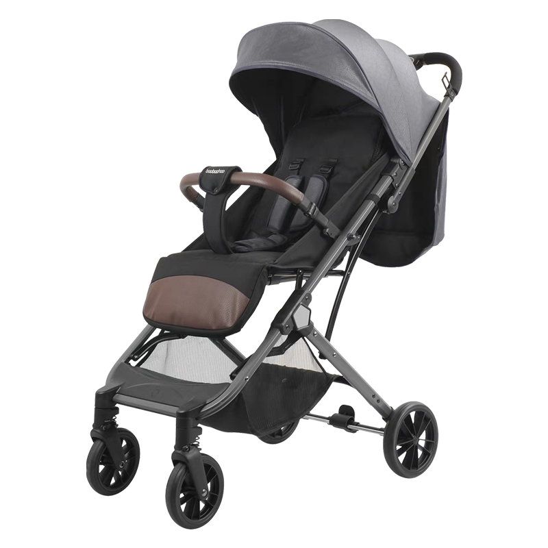 宝宝好 婴儿推车可坐可躺超轻便携高景观可折叠可变拉杆箱婴儿车Y3灰色