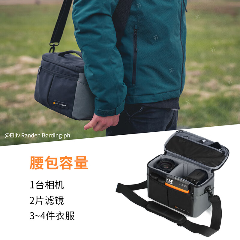 卓尔【三机十镜丨32L容量】相机包双肩大容量微单背包防水专业户外登山多功能男女单反摄影包子母包 子母款32L【赠子包丨真材实料】 单兵全能丨背负升级