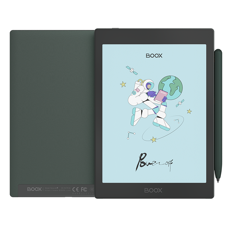 BOOX Nova AirC 文石新一代智能彩色墨水平板 彩色墨水屏电纸书电子纸 智能阅读办公笔记本 官方标配+多功能收纳包
