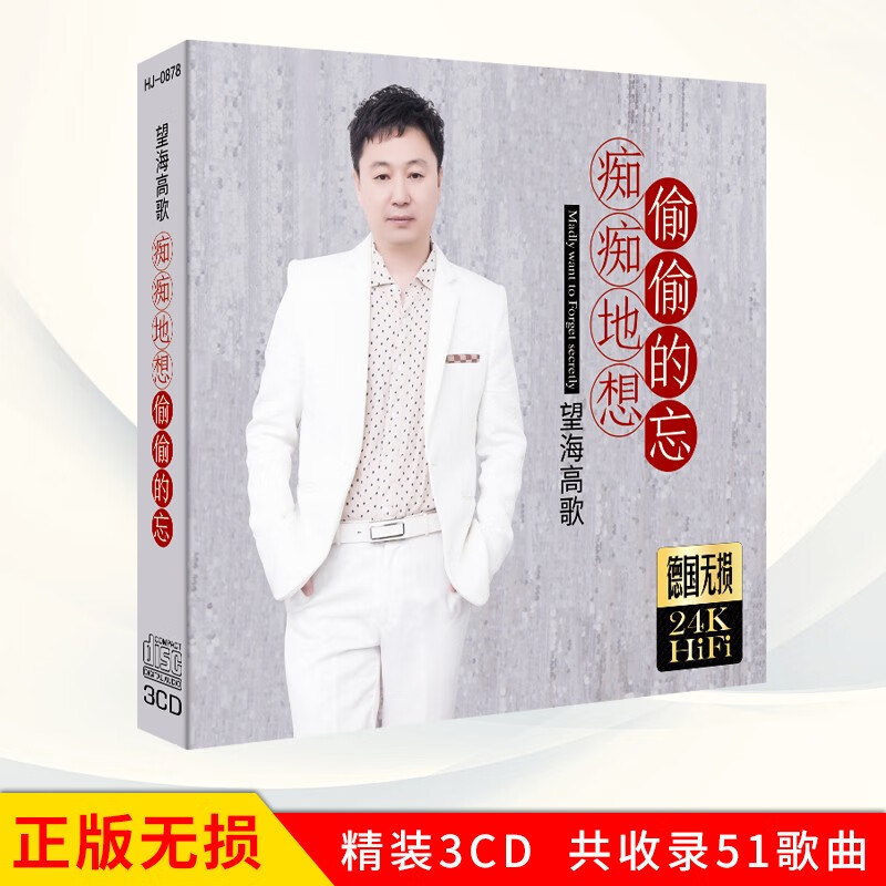 正版唱片 望海高歌专辑 痴痴地想偷偷的忘 流行音乐歌曲 汽车载cd碟片