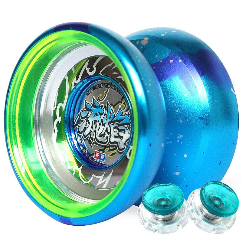 火力少年王yoyo溜溜球户外运动男孩圣诞节生日礼物 金属悠悠球-流焰