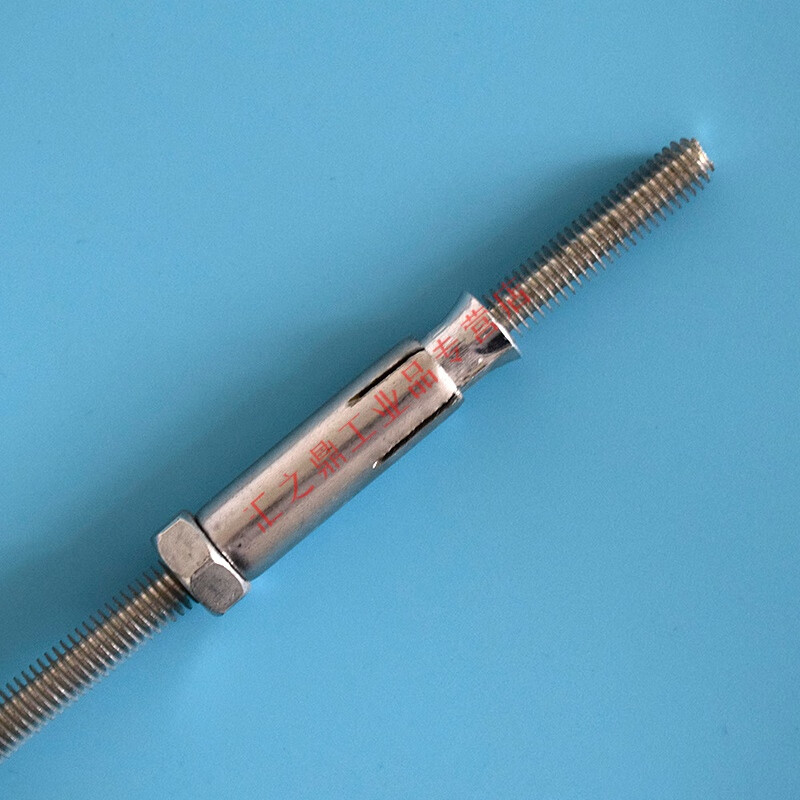 丝杆三件套内爆内膨胀管吊顶全牙组合连体拉爆螺丝吊 m6(国标三件套)