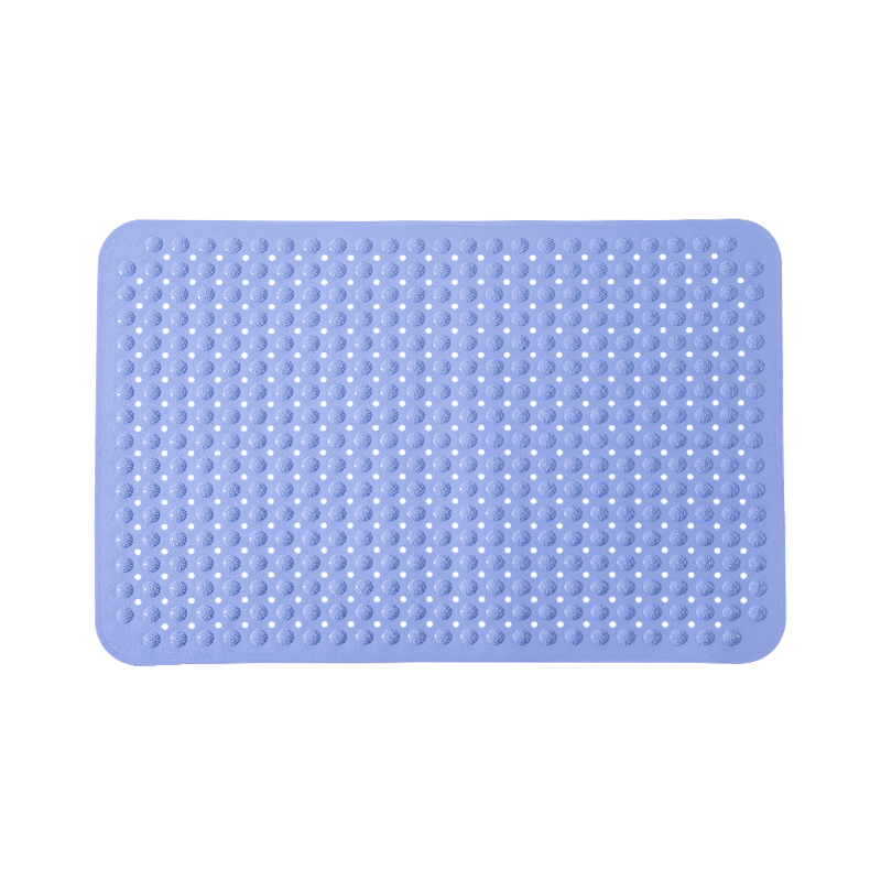 Rui.B浴室防滑垫孕妇老人洗澡淋浴房按摩吸盘防滑防摔垫卫生间防滑地垫 蓝色 80*120cm大尺寸