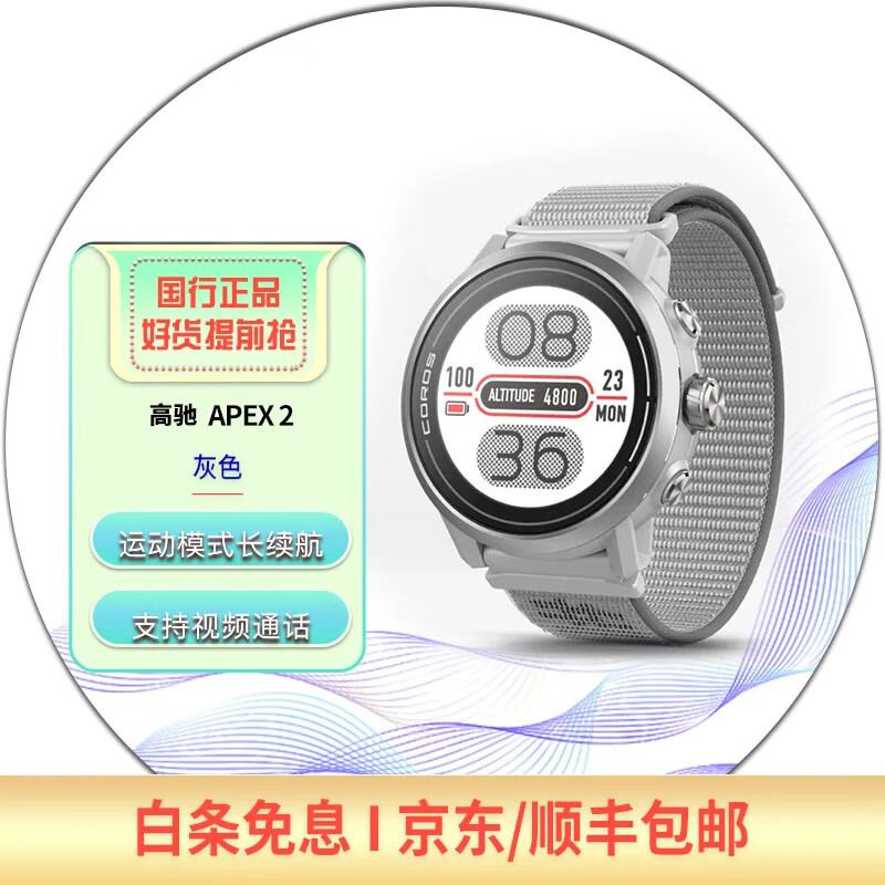 高驰（COROS）二手手表APEX 2 Pro/APEX 2越野户外运动竞速表跑步血氧测心率 APEX 2 灰色 99成新