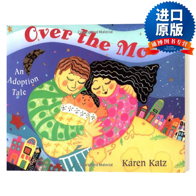 英文版 over the moon  月亮之上 儿歌绘本 英文原版 进口原版书籍