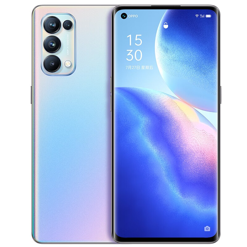 oppo reno5 pro全网通5g双模曲面屏手机 6400万四摄 65w超级闪充 天玑