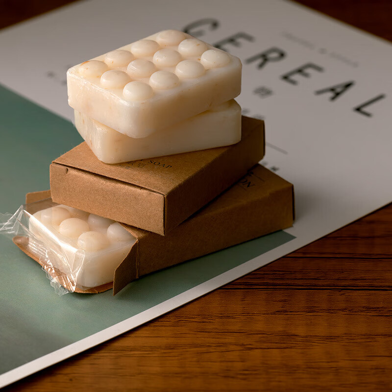 辰至尚品30克/块麦麸按摩香皂民宿星级酒店一次性小肥皂宾馆专用 (100