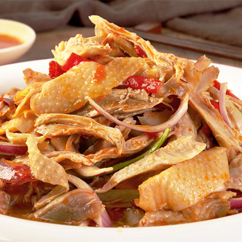 味小府 椒麻鸡礼盒新疆街边名小吃手撕土鸡整只麻辣鸡爪真空包装.