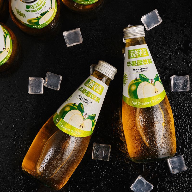 苹果醋 果汁饮料玻璃瓶装310ml*6瓶/12瓶聚餐年货泡沫箱整箱 苹果醋310玻璃瓶 6瓶【限购18件】