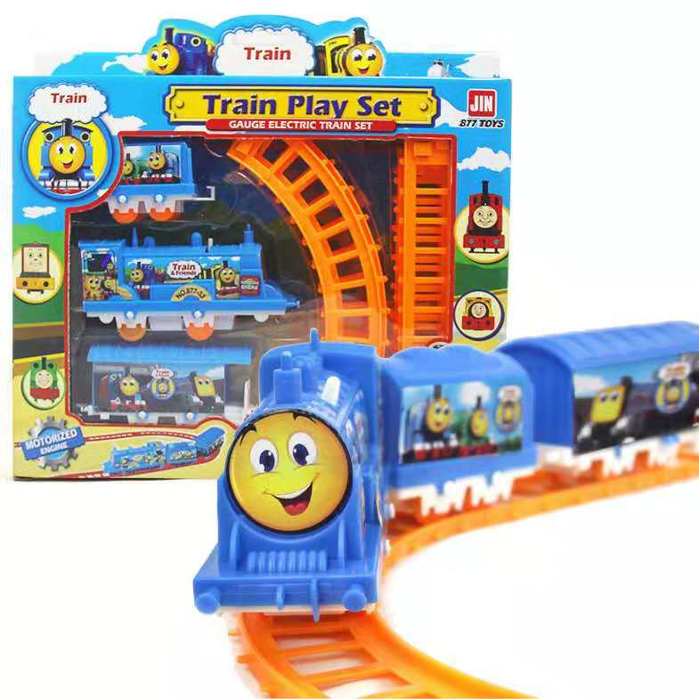 小火车轨道套装电动火车玩具礼盒装玩具赛车 小火车轨道（1套装电池）