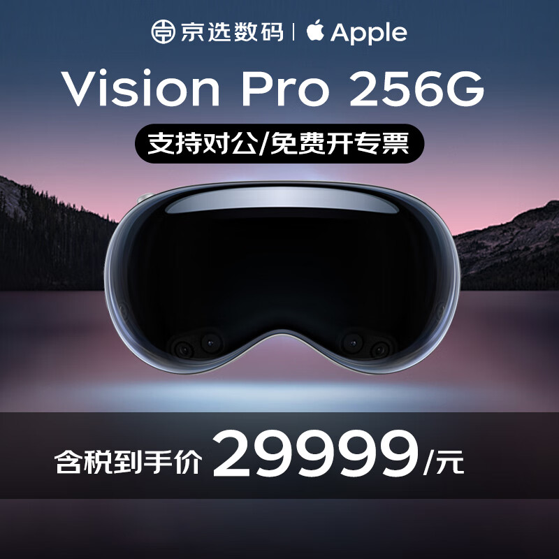 Apple Vision Pro 苹果VR眼镜 ar头显一体机 xr 体感游戏机 智能设备 Vision Pro256G(原封含13%专票） 美版