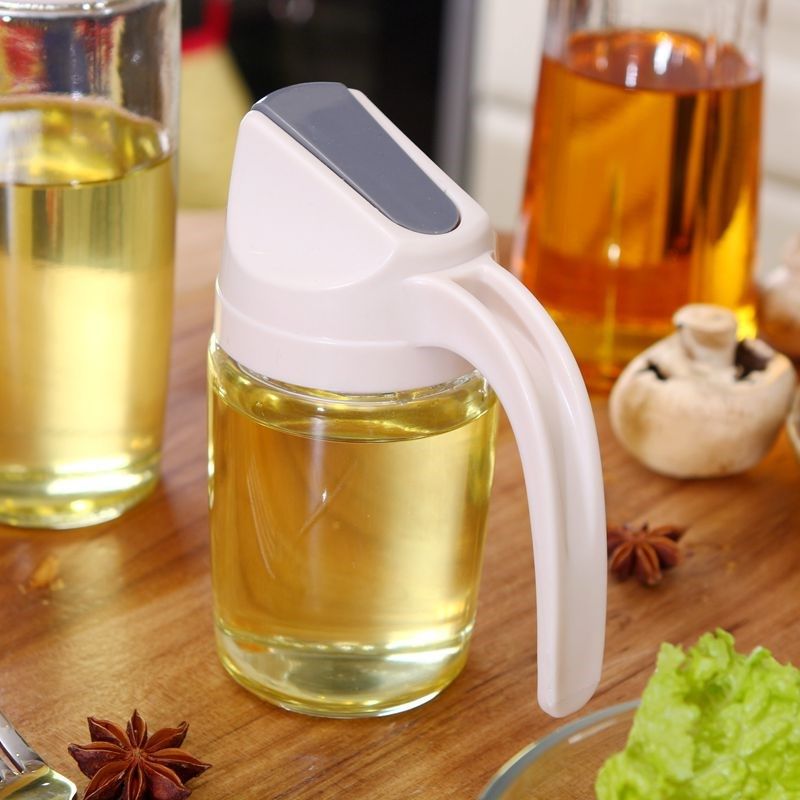 日式油壶酱油壶玻璃装油瓶创意家用防漏油醋瓶厨房油壶带盖大小号