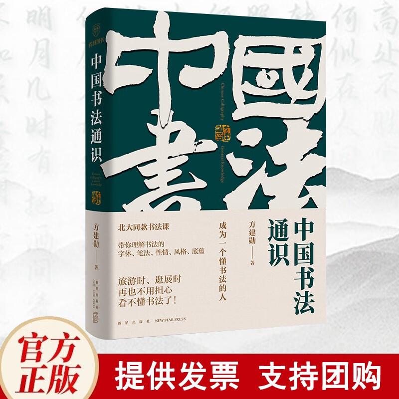 中国书法通识（北大爆款书法课，带你成为一个懂书法的人 得到图书）随书附赠作者亲笔书写精美书签