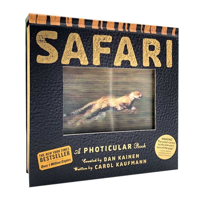 现货 英文原版 Safari A Photicular Book 草原 精装光影视觉动画书 3D