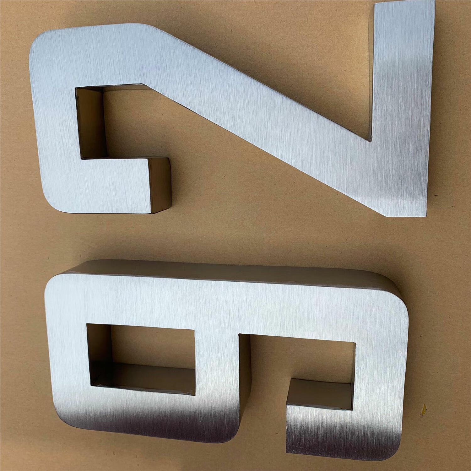 花乐集不锈钢烤漆字 字定做广告门头招牌电镀钛金字镜面拉丝精工字仿