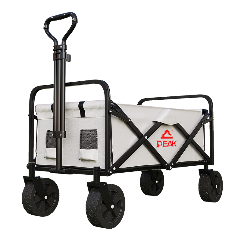 匹克（PEAK）户外露营车折叠推车野餐营地车野营装备遛娃拉杆车多功能买菜逛街 标准款【5寸万向轮】160L