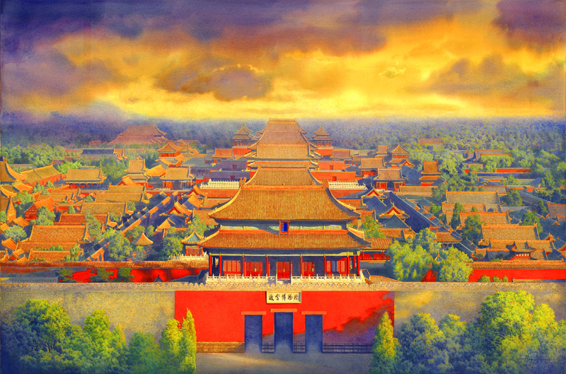 猫的幻想木质4000片拼图动物定制礼物儿童卡通卡通动漫diy潮玩具 故宫