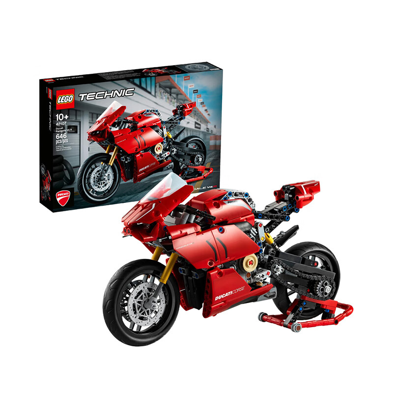 乐高(lego)lego乐高积木科技系列杜卡迪ducati panigale v4 r 42107