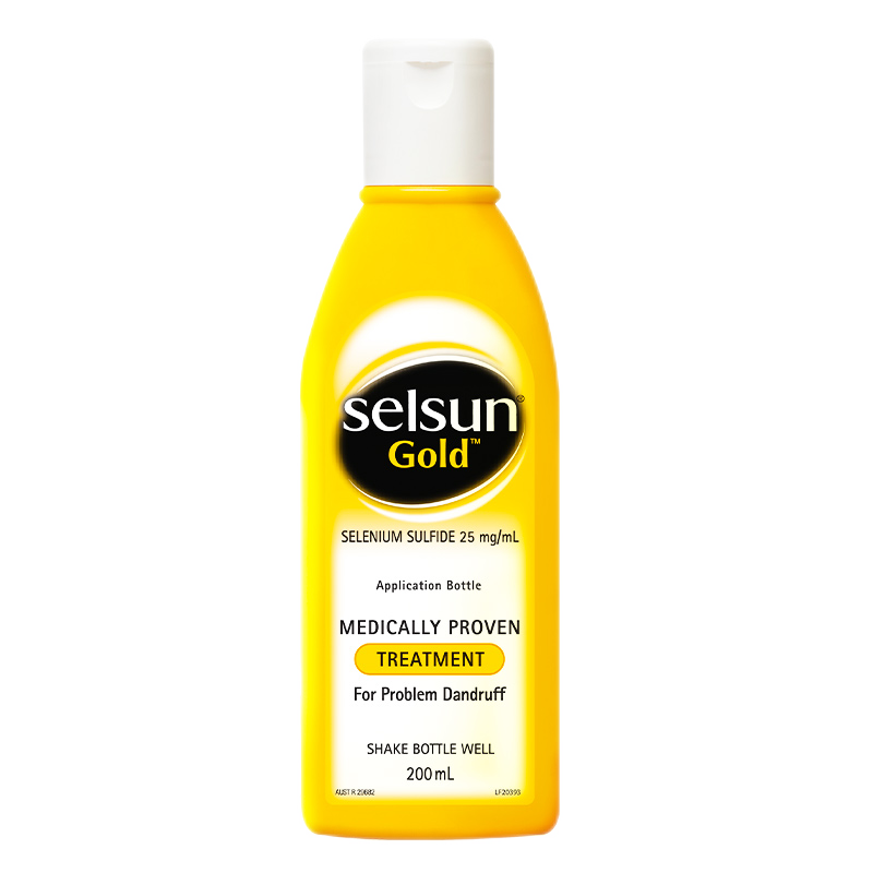 拍3件 澳洲进口SELSUN Gold 去屑控油洗发水男女无硅油洗头膏 针对头屑严重者 黄瓶 200ml/瓶 94元（合31.33元/件)