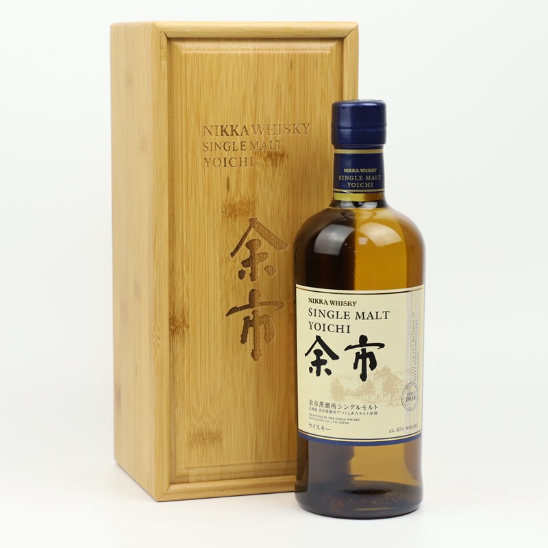 余市(nikka yoichi)日本进口洋酒单一麦芽威士忌 余市无年份木盒版700