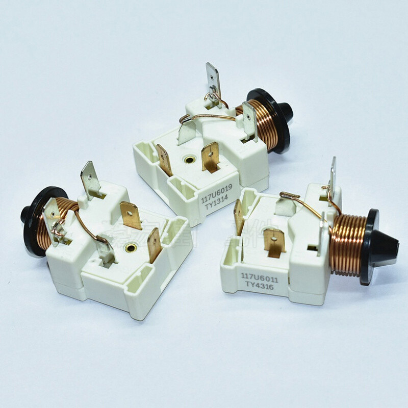适用全新冰箱通用压缩机117u6010展示冰柜带电容式重锤启动器 117u