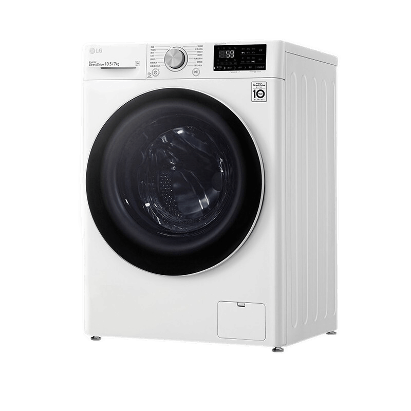 LG 乐金 纤慧系列 FLX10M4W 冷凝式洗烘一体机 10.5kg 白色