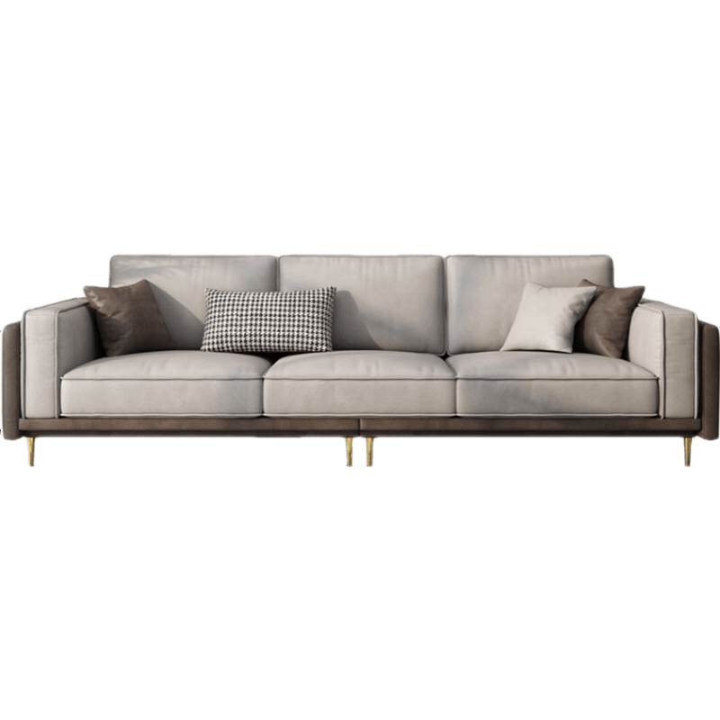 绿林咖 简约现代大小户型客厅三人位科技布沙发 三人位 科技布