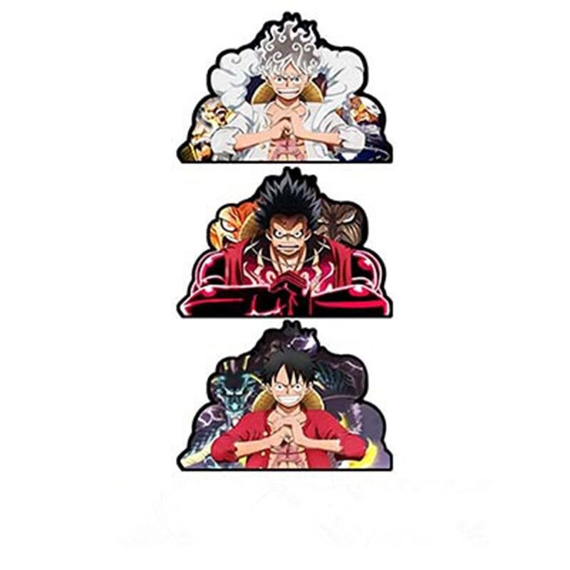 海贼王汽车贴纸 3d渐变贴纸尼卡路飞女帝娜美索隆贴纸防水手机贴 459