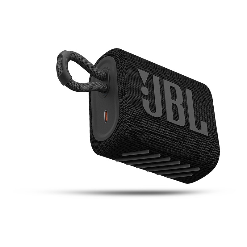 JBL GO3 音乐金砖三代 便携式蓝牙音箱 低音炮 户外音箱 迷你小音响 极速充电长续航 防水防尘设计 黑色