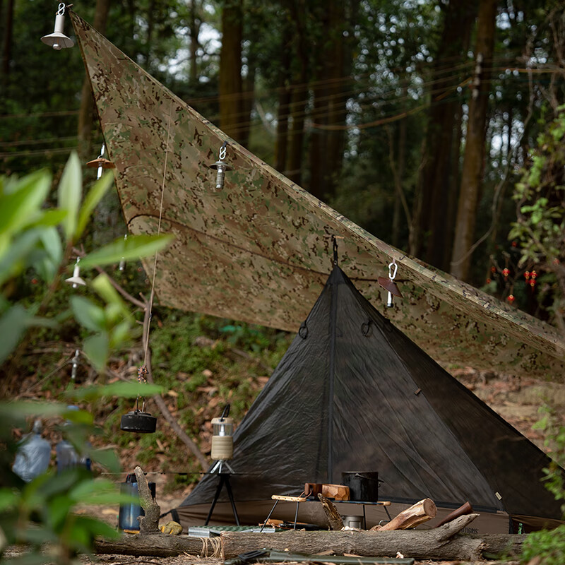 onetigris壹虎单人尖顶内帐bc丛林野营户外金字塔内网纱帐防蚊透气