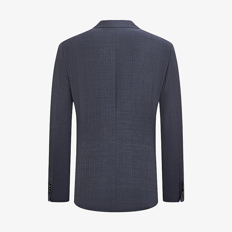 MAYOR男装 秋季进口130支羊毛面料经典半毛衬商务西服 蓝色 175A （175/96A）