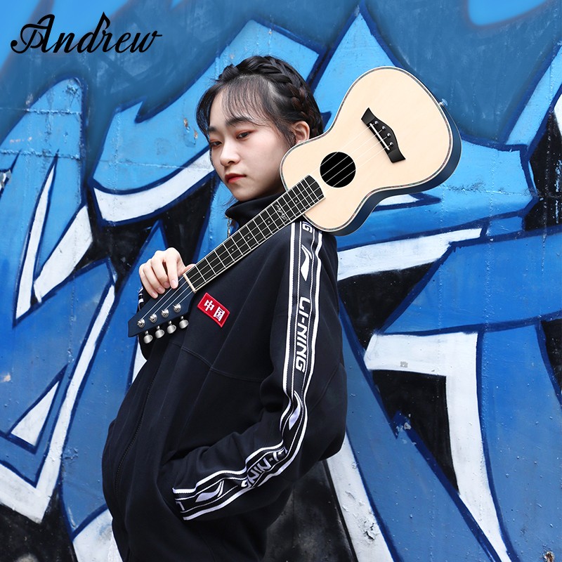 安德鲁（ANDREW）尤克里里23寸小吉他初学者乐器 23寸木色