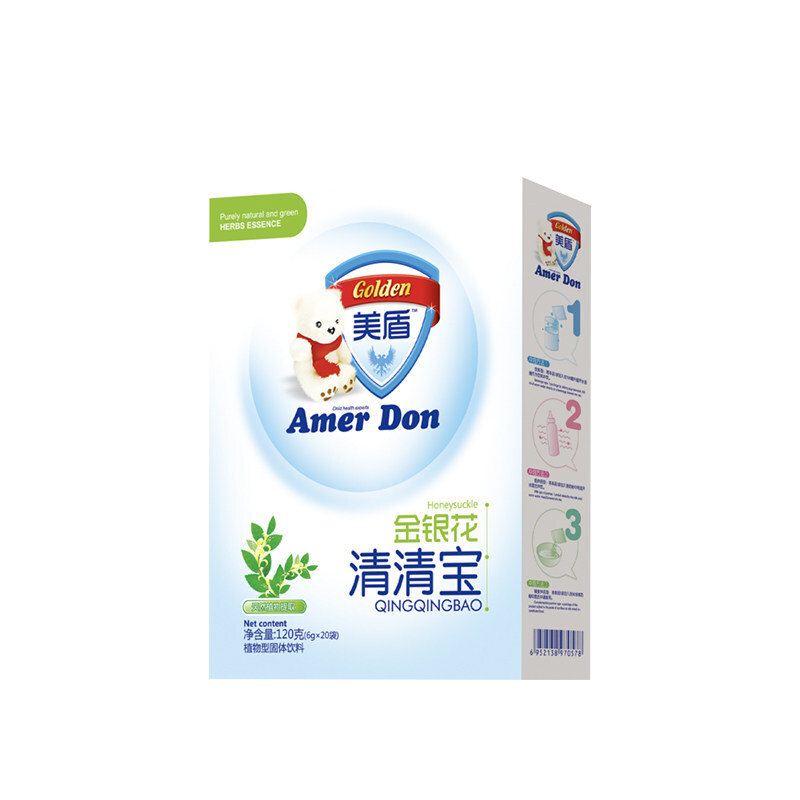 美盾 清清宝婴幼儿蜂蜜菊花钙铁锌益生元奶粉伴侣 z 金银花 清清宝