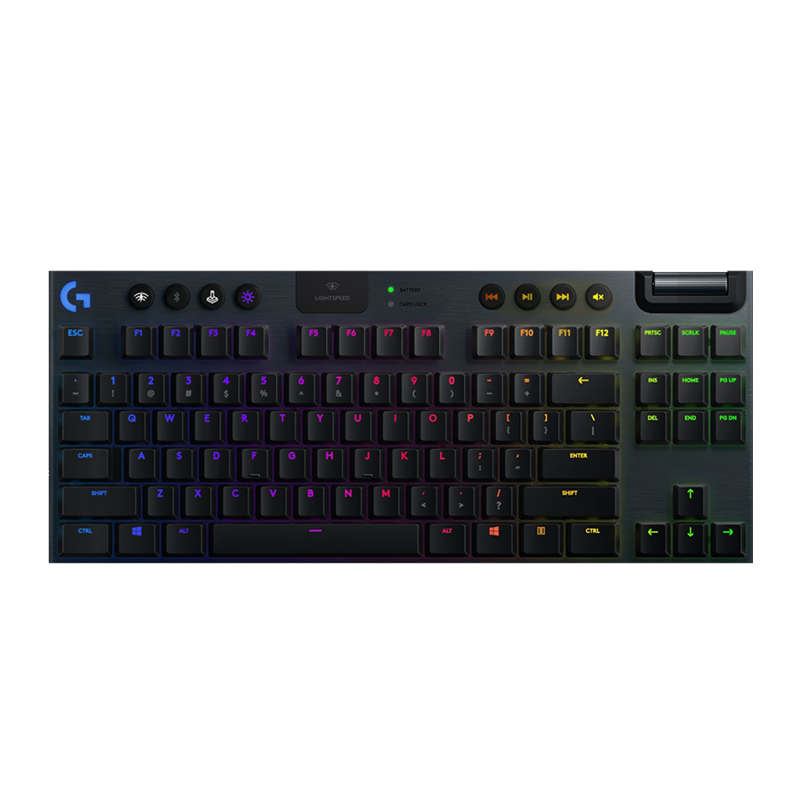 罗技G913 TKL机械键盘无线蓝牙双模游戏电竞超薄电脑吃鸡全尺寸RGB背光矮轴 G913 TKL黑-L轴（红轴）