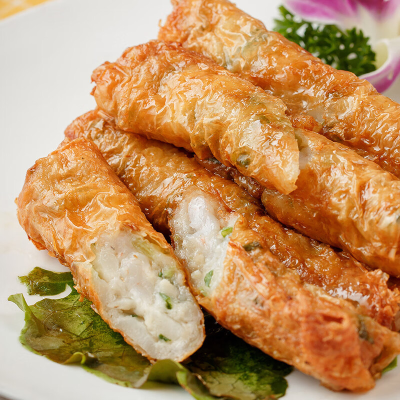 全江 腐皮虾味卷腐皮虾卷火锅麻辣烫关东煮油炸小吃冷冻食品 一包1