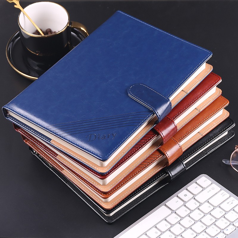 申士(shen shi) b5/18k商务皮面磁扣平装本 记事本 笔记本 深蓝色j