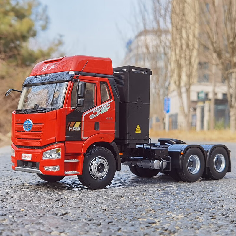 跃纪生(yuejisheng)一汽原厂1:24 解放j6v牵引车拖头汽车模型重卡j6p