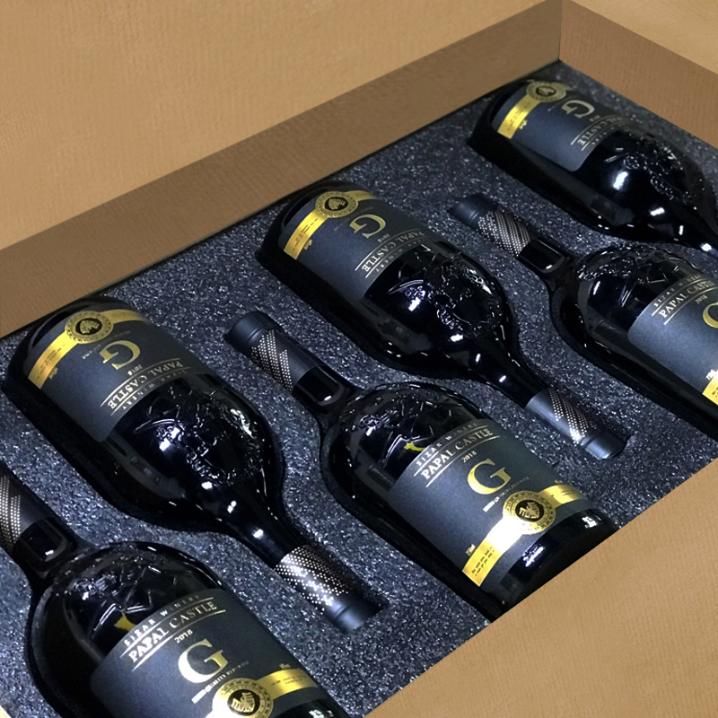 歌雅伦酒庄法国原酒进口14度干红葡萄酒教皇古堡750ml干型红酒6支整箱