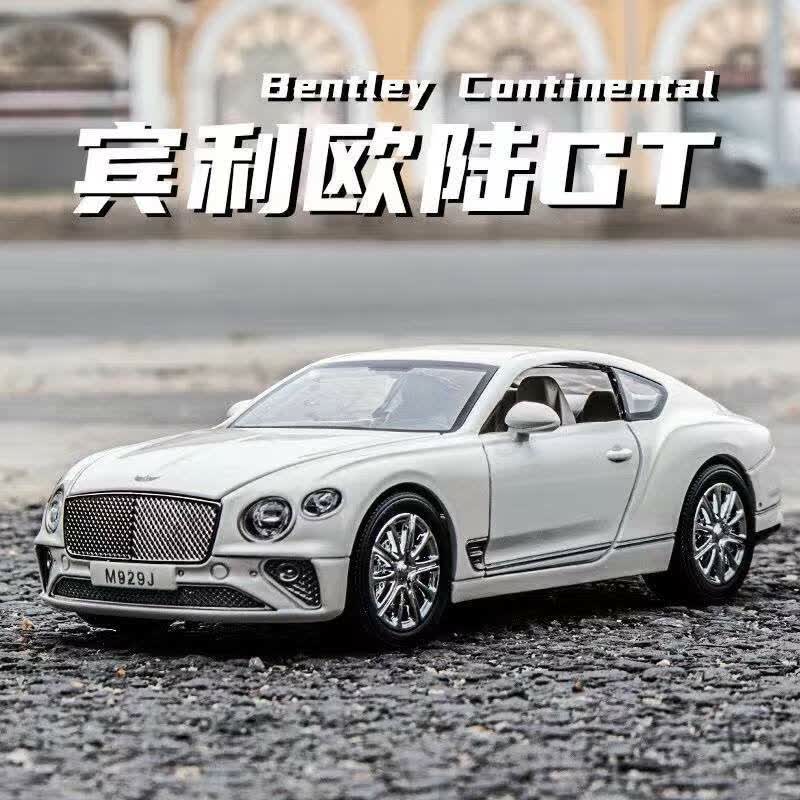 24宾利慕尚金属回力声光轿车模型儿童玩具小汽车男孩生日礼物摆件收藏